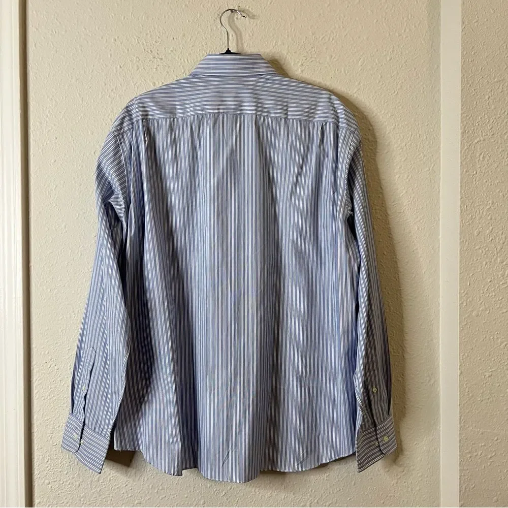 J. Crew Striped Long Sleeve Button Down Shirt Mens NEW Size XL